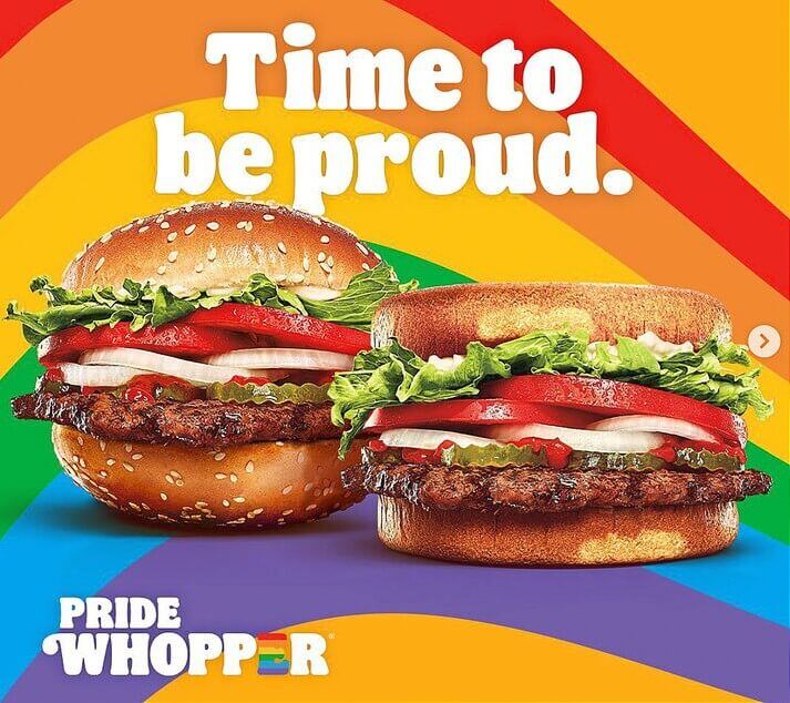Burger King Pride Campaign Poster - The Pride Whopper.
